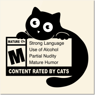 Cat mature content Posters and Art